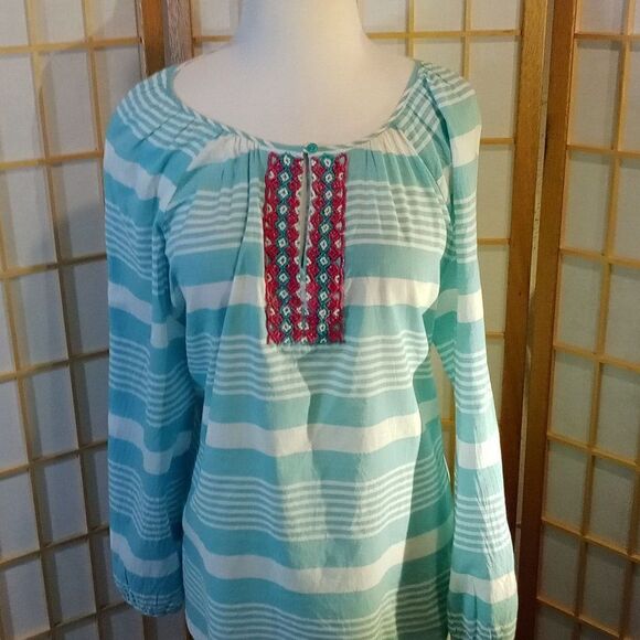 Talbots XL Aztec Beaded Blouse - Picture 12 of 16